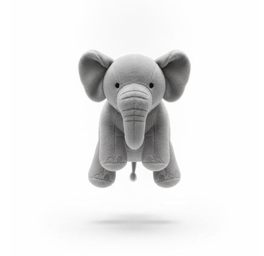 Gray Elephant Plush Toy