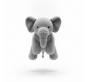 Gray Elephant Plush Toy
