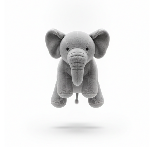 Gray Elephant Plush Toy