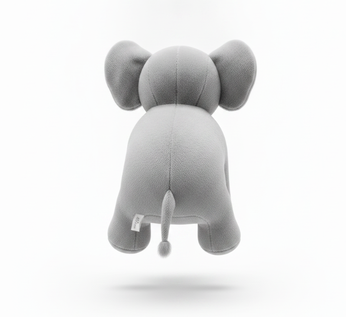Gray Elephant Plush Toy