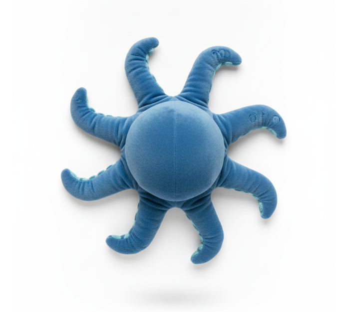 Blue Octopus Plush Toy