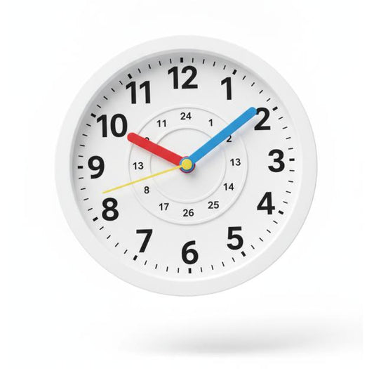 White Clock Educational Toy