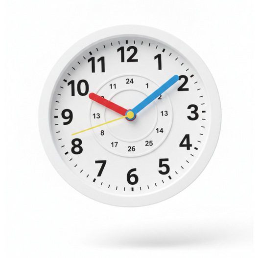 White Clock Educational Toy