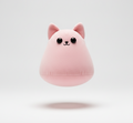 Pink Cat Plush Toy