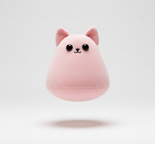 Pink Cat Plush Toy