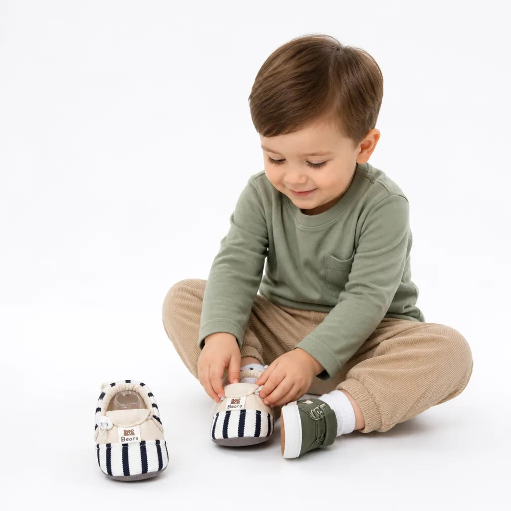 Baby Shoes Cotton Lined Anti-Slip Flexible Sole