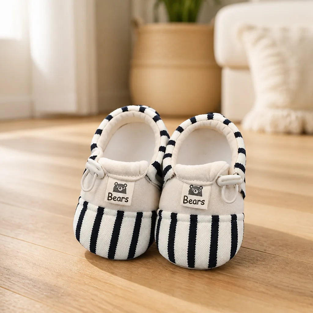 Baby Shoes Cotton Lined Anti-Slip Flexible Sole