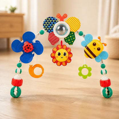 Baby Stroller Activity Arch Adjustable Foldable Musical Toys