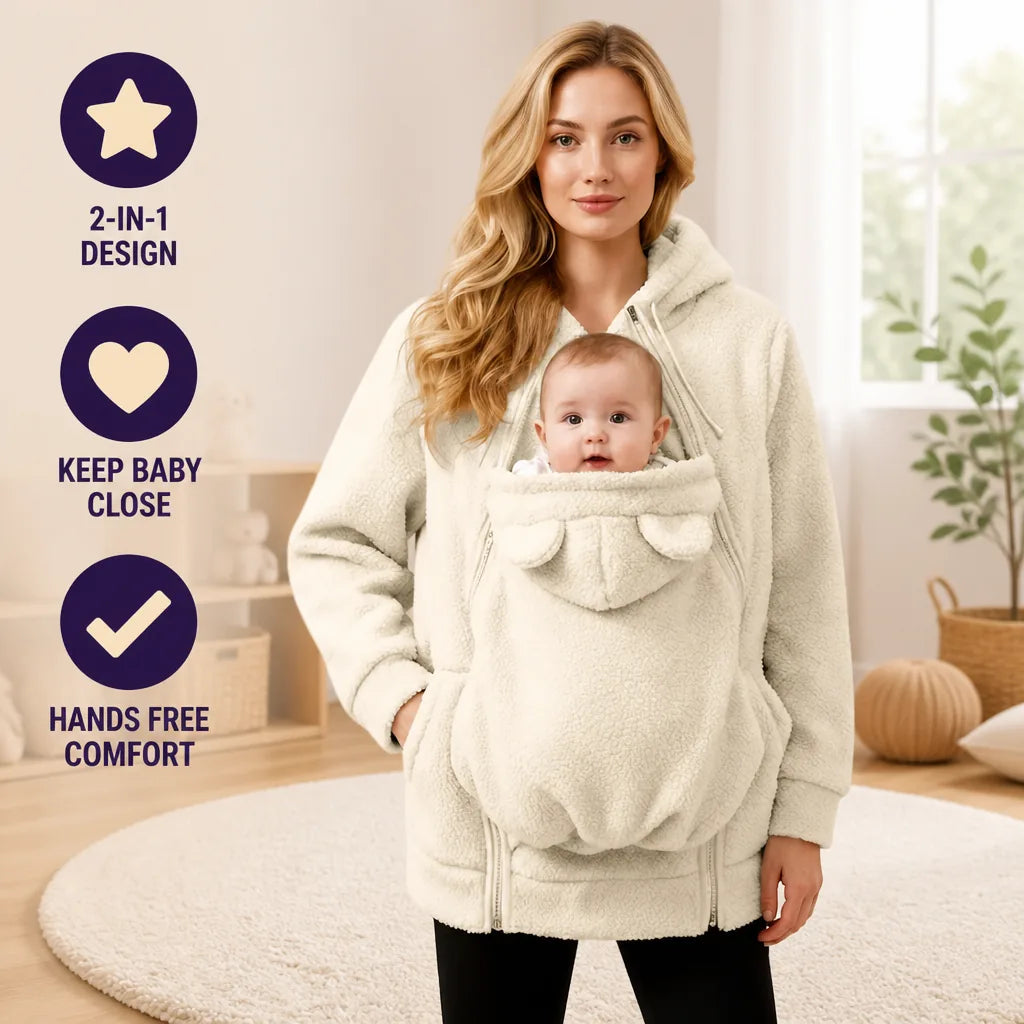 Babywearing Hoodie Jacket Two-In-One Integrated Carrying Panel Hooded Hooded Jacket