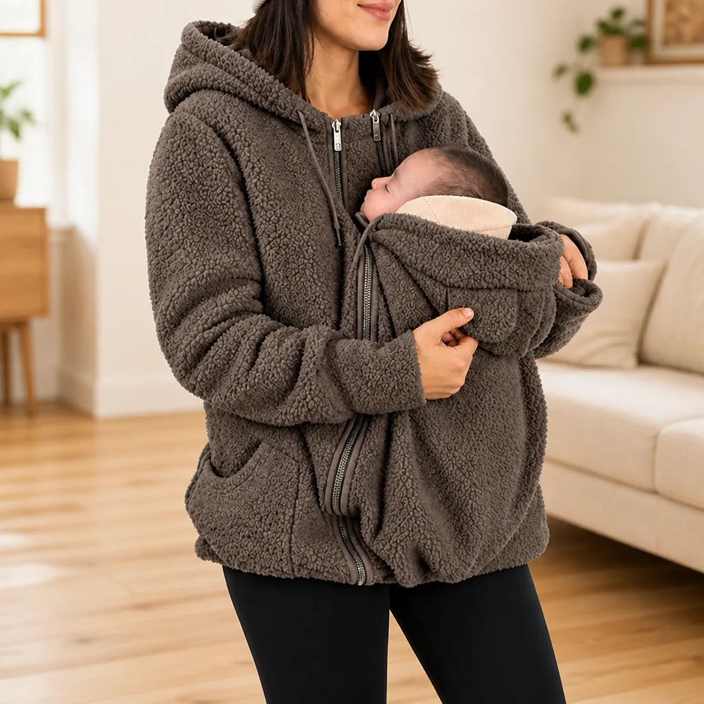 Babywearing Hoodie Jacket Two-In-One Integrated Carrying Panel Hooded Hooded Jacket