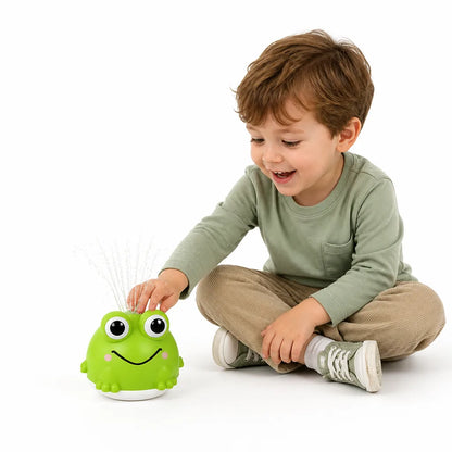 Bath Toy Automatic Water-Sensor Spray Light-Up Frog