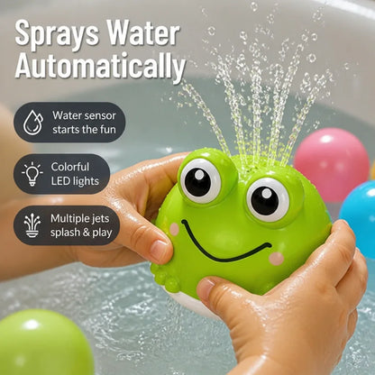 Bath Toy Automatic Water Spray Light-Up Sensor Activated