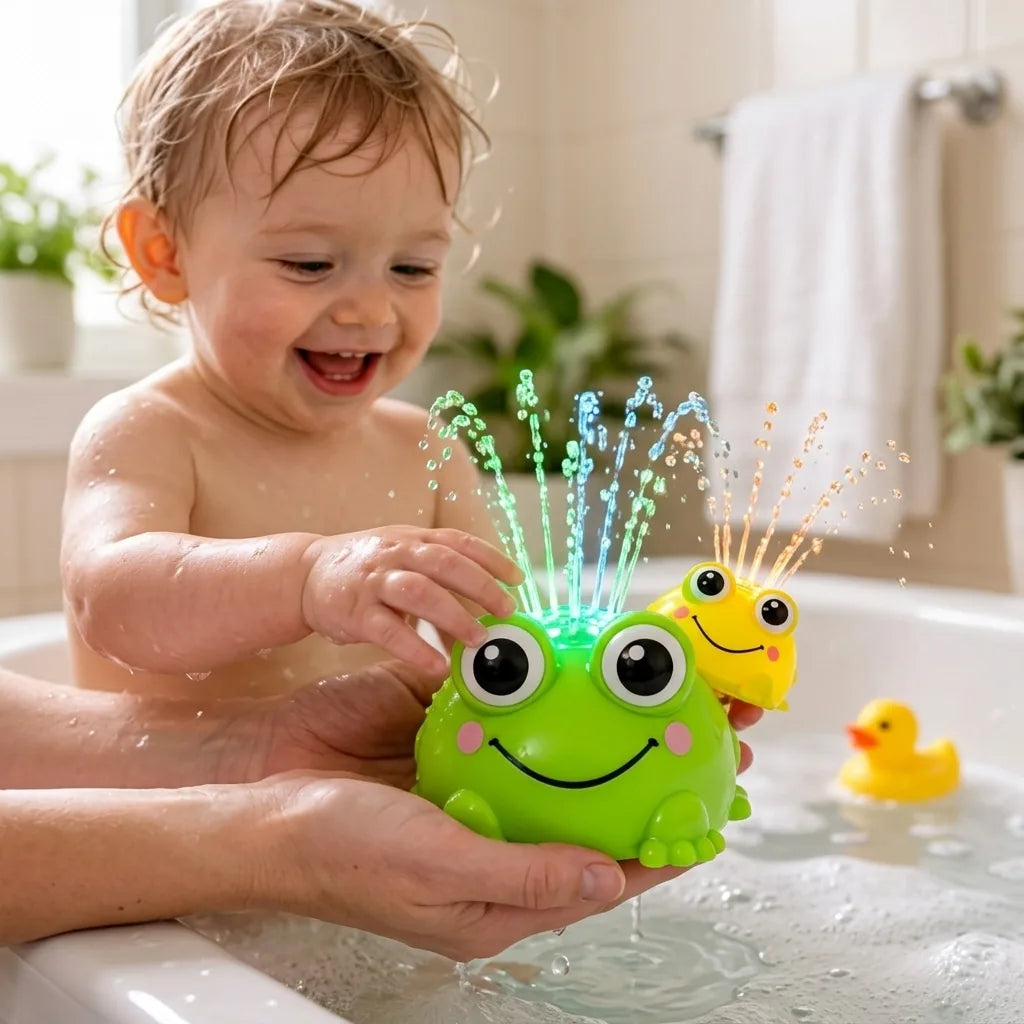 Bath Toy Automatic Water Spray Light-Up Sensor Activated