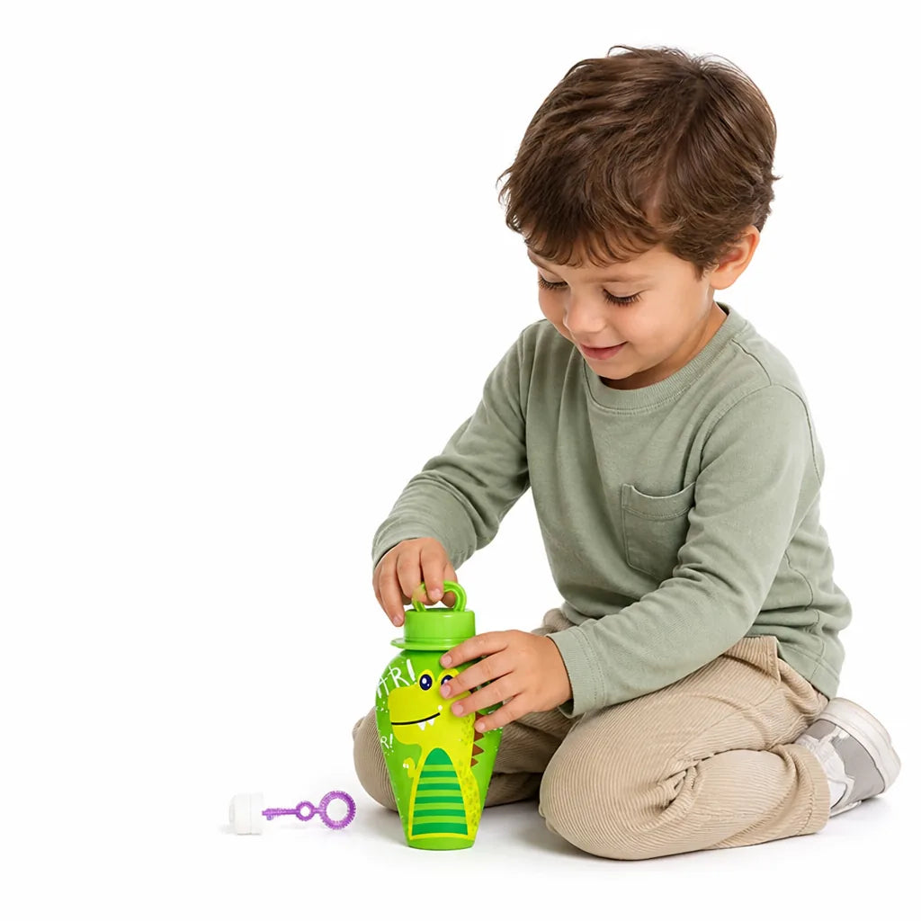 Bubble Blower Spill-Resistant Animal Design With Wand