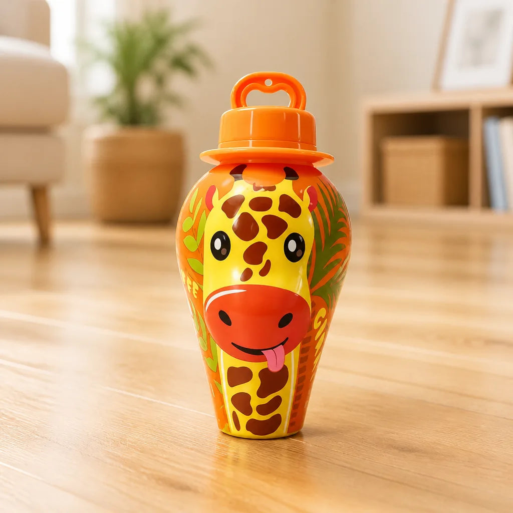 Bubble Blower Spill-Resistant Animal Design With Wand