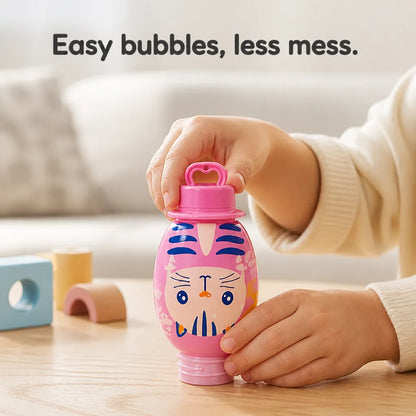Bubble Blower Spill-Resistant Animal Design With Wand