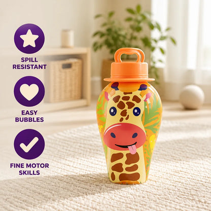 Bubble Blower Spill-Resistant Animal Design With Wand