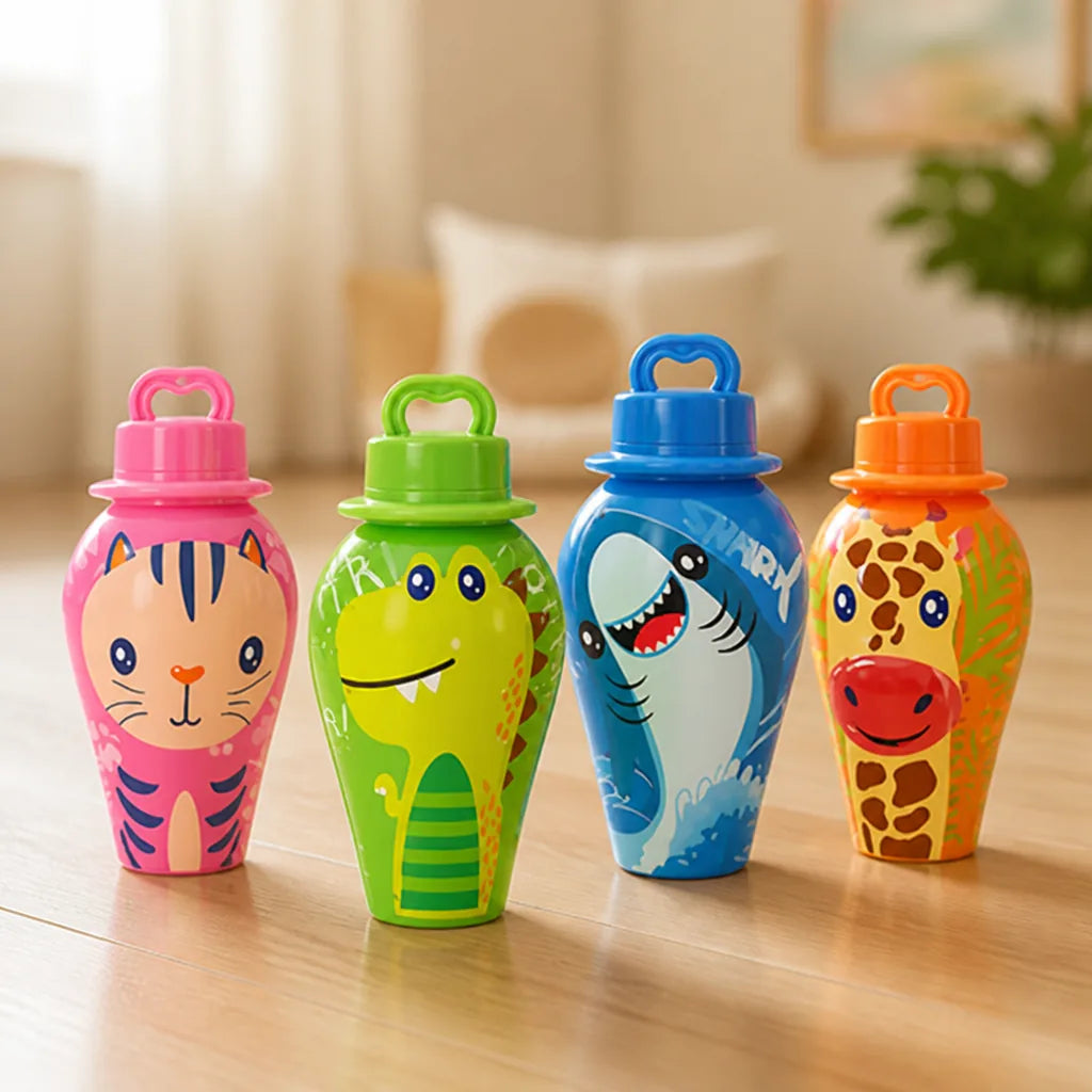 Bubble Blower Spill-Resistant Animal Design With Wand