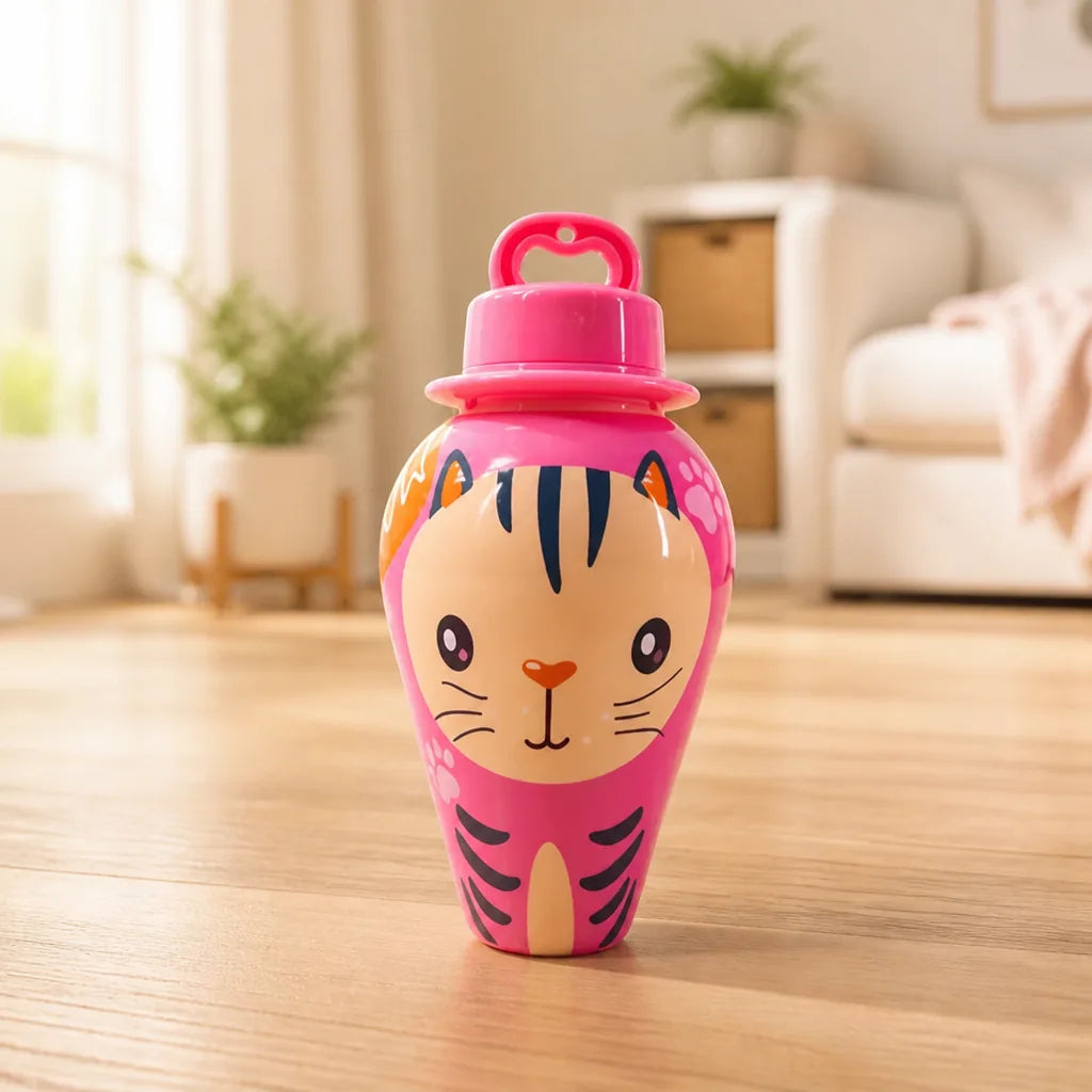 Bubble Blower Toy Spill-Resistant With Integrated Wand