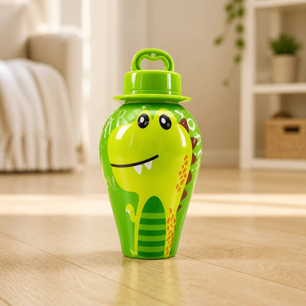 Bubble Blower Toy Spill-Resistant With Integrated Wand