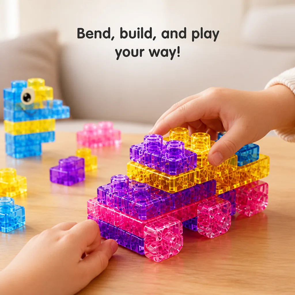 Building Blocks Flexible Colorful Set of 40