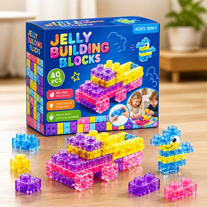 Building Blocks Flexible Colorful Set of 40