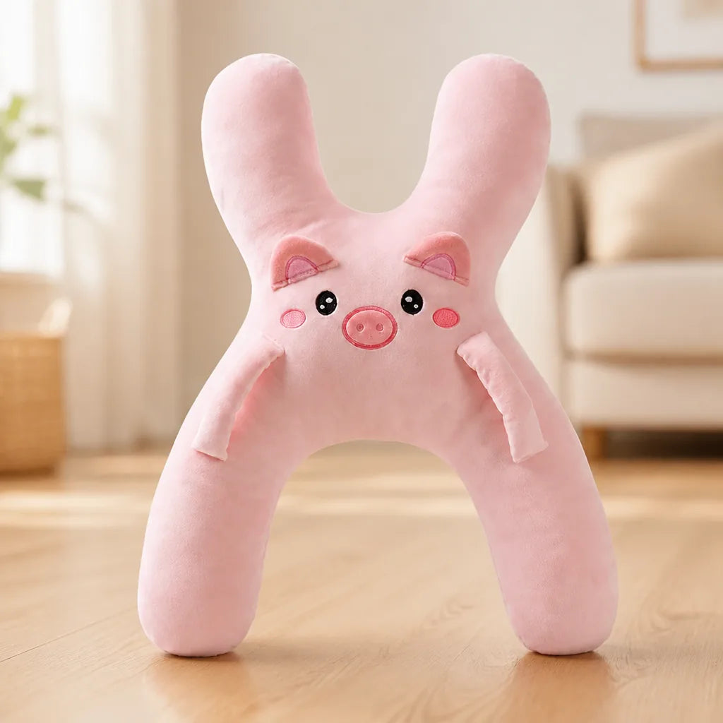Car Seat Head Support Pillow Plush Padded Lightweight