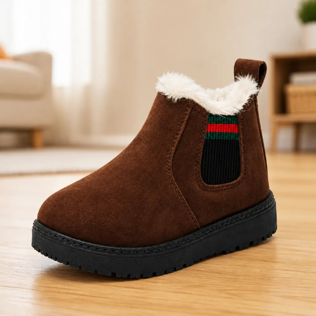 Children’s Winter Boots Plush Lined Waterproof Non-Slip Sole