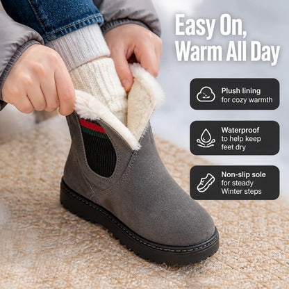 Children’s Winter Boots Plush Lined Waterproof Non-Slip Sole