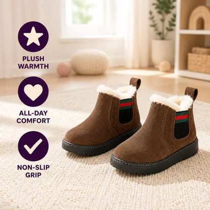 Children’s Winter Boots Plush Lined Waterproof Non-Slip Sole