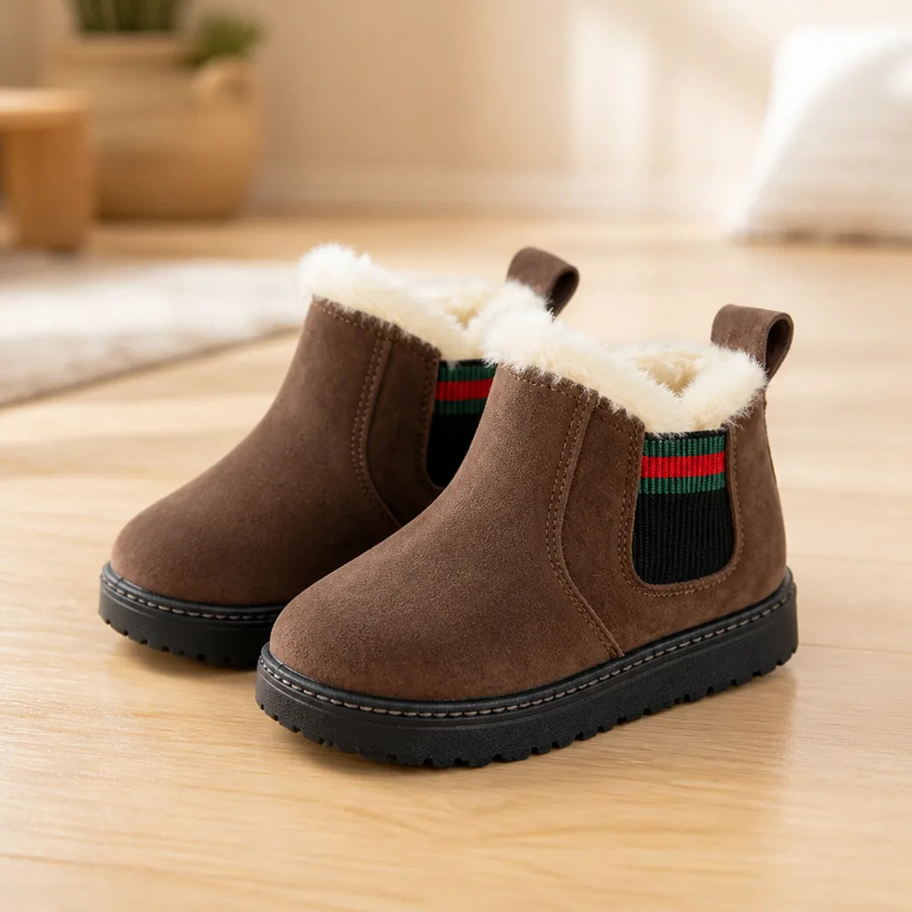 Children’s Winter Boots Plush Lined Waterproof Non-Slip Sole