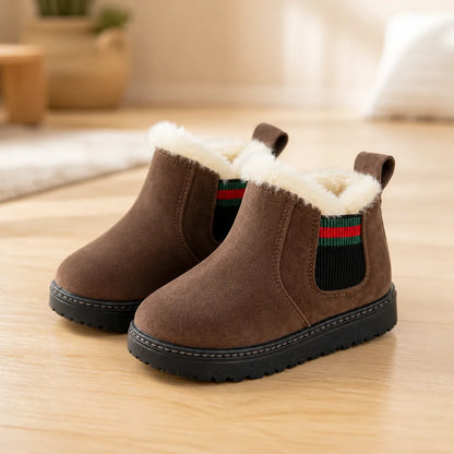 Children’s Winter Boots Plush Lined Waterproof Non-Slip Sole