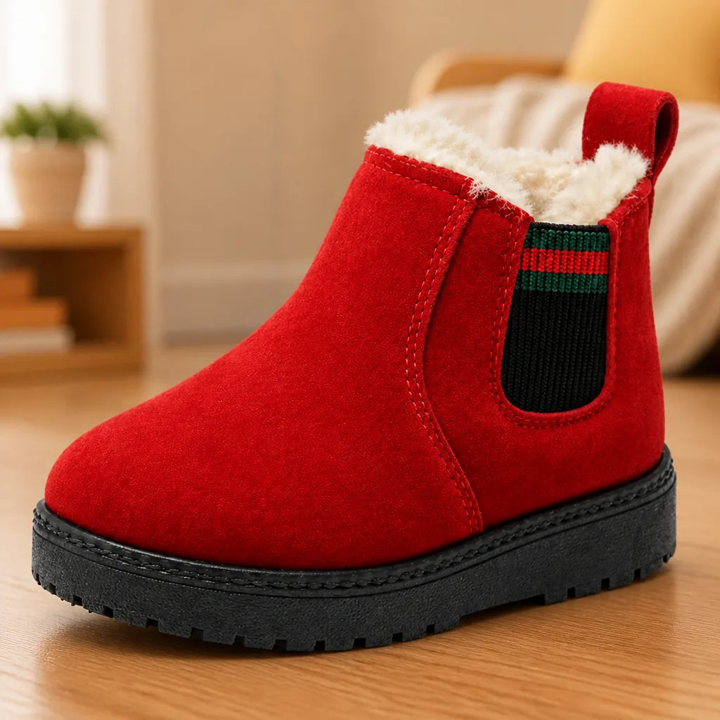 Children’s Winter Boots Plush Lined Waterproof Non-Slip Sole
