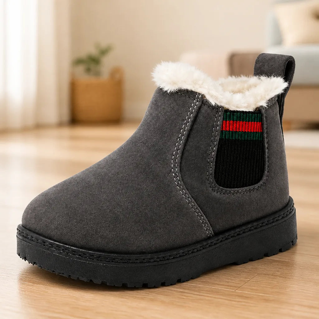 Children’s Winter Boots Plush Lined Waterproof Non-Slip Sole