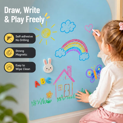 Drawing Board Magnetic Writable Self-Adhesive Wall Mount