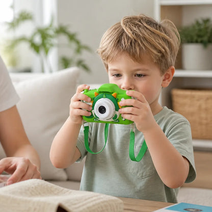 Kids Digital Camera Dual Cameras 1080p Video Dinosaur Cover