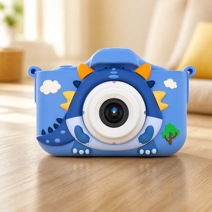 Kids Digital Camera Dual Cameras 1080p Video Dinosaur Cover