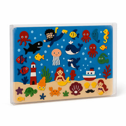 Kids Portable Wall-Hanging Interactive Sticker Activity Felt Play Board (75 x 103 cm)
