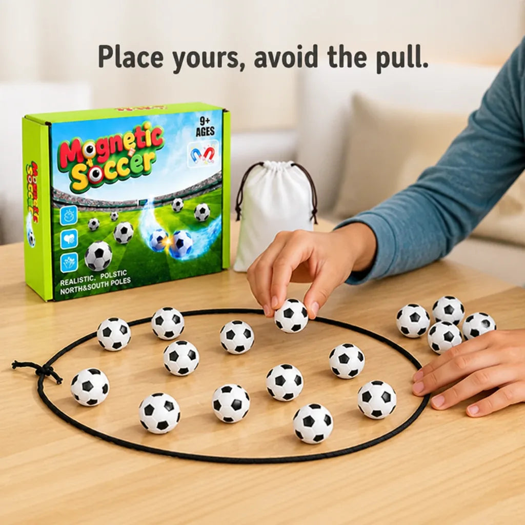 Magnetic Football Game Strategic 20-Piece Set With Storage Bag