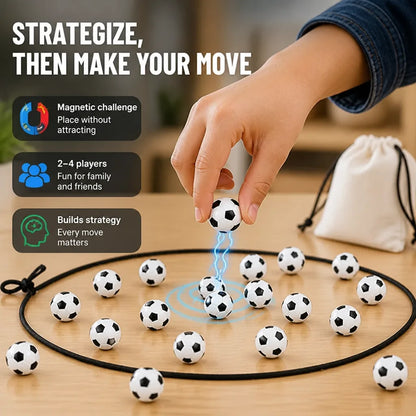 Magnetic Football Game Strategic 20-Piece Set With Storage Bag