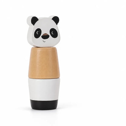 Montessori-Inspired Wooden Animal Stacking Toy (Stackable Figures for Toddlers)