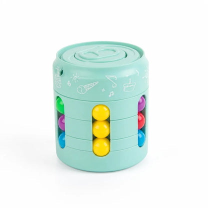 Portable Stress-Relief Spinning Puzzle Fidget Cube
