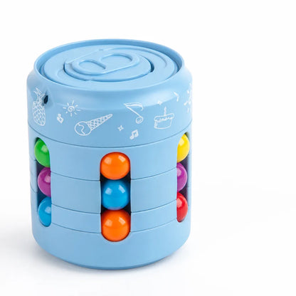 Portable Stress-Relief Spinning Puzzle Fidget Cube