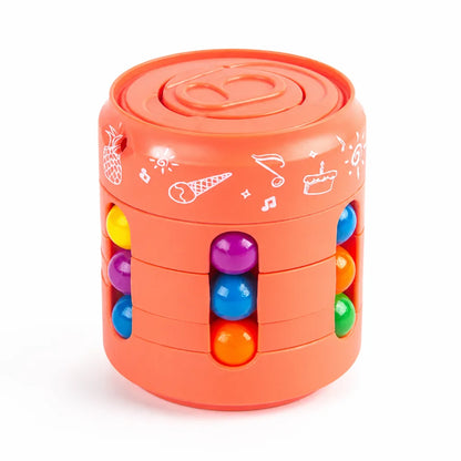 Portable Stress-Relief Spinning Puzzle Fidget Cube