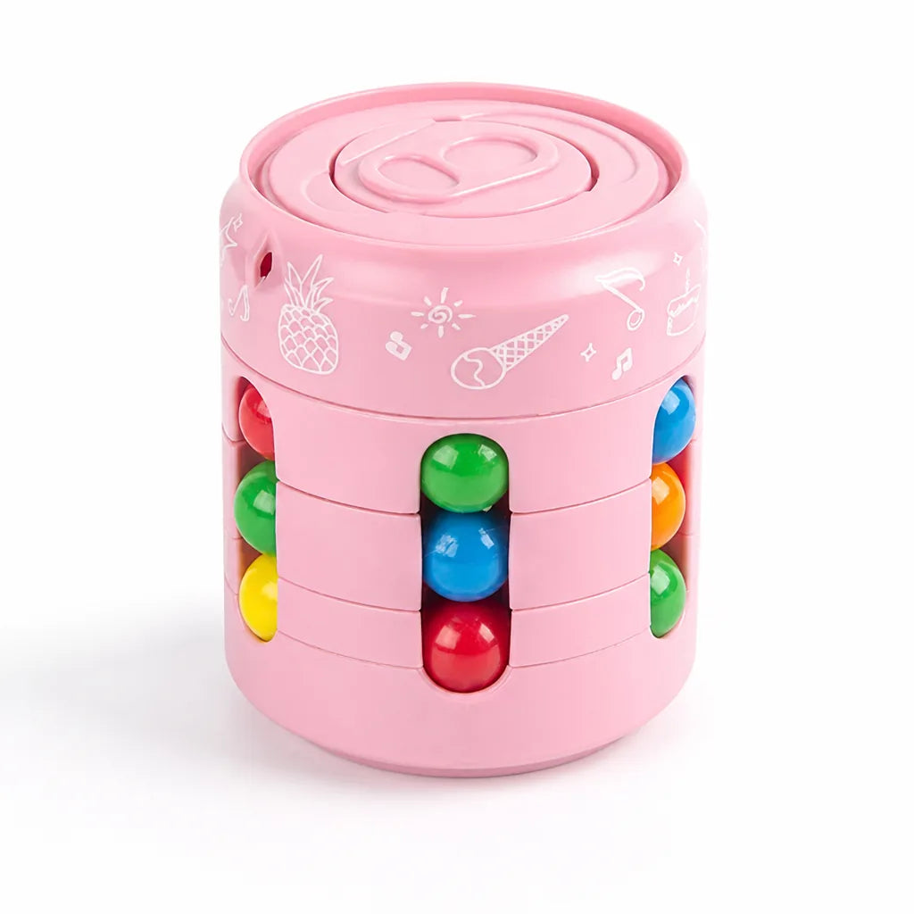 Portable Stress-Relief Spinning Puzzle Fidget Cube