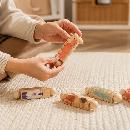 Rotating Wooden Animal Toddler Puzzle (Ages 3+)