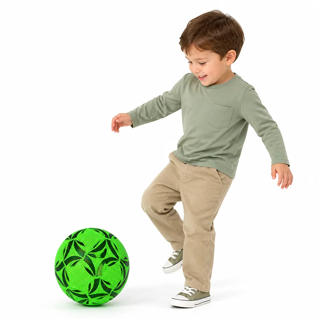 Soccer Ball Glow-In-The-Dark Size 5 Fluorescent PU Leather