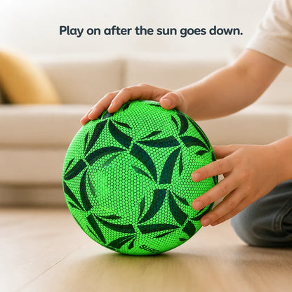 Soccer Ball Glow-In-The-Dark Size 5 Fluorescent PU Leather