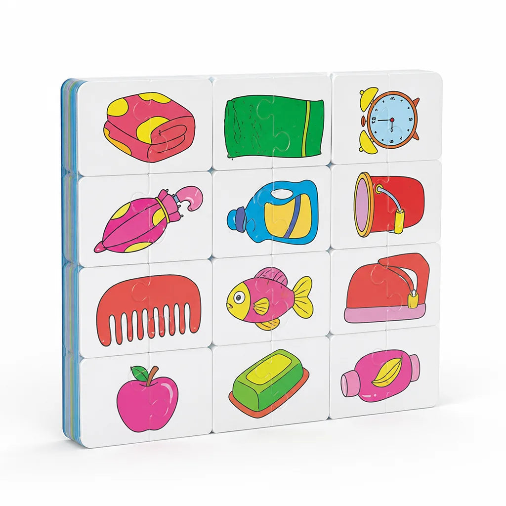 Sort-and-Match Cardboard Kids Puzzle