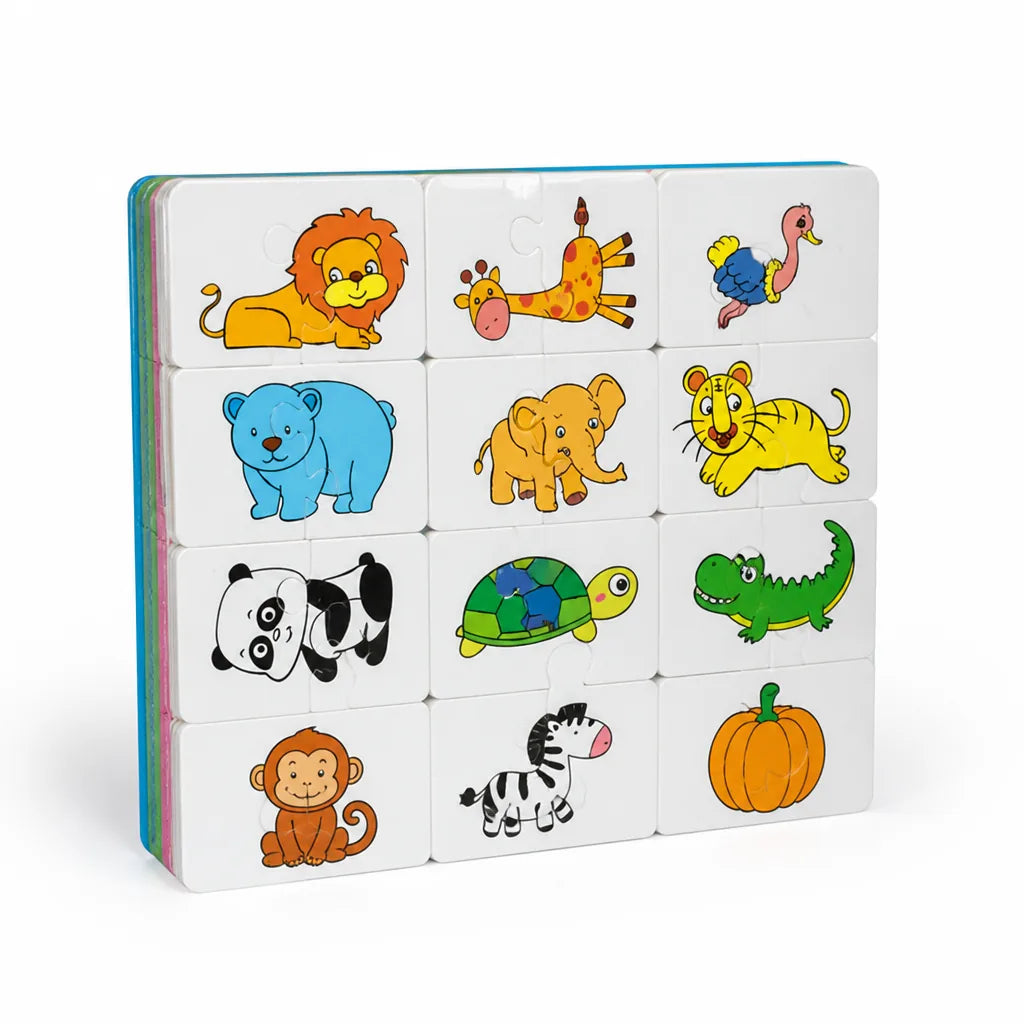 Sort-and-Match Cardboard Kids Puzzle